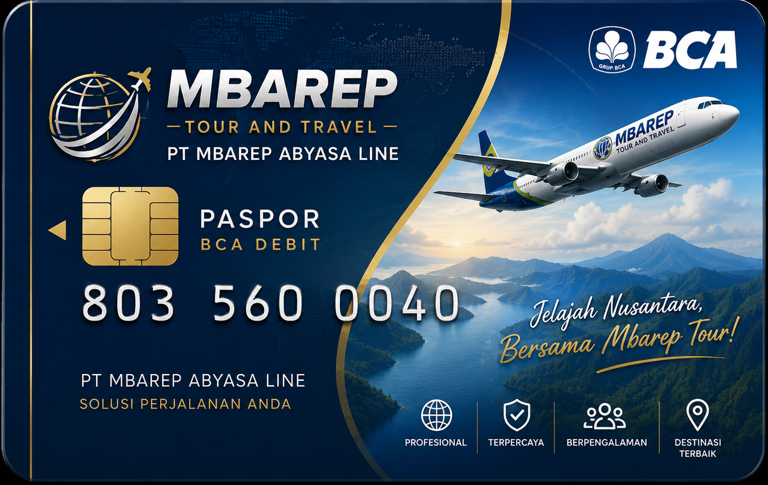 Kartu BCA Debit resmi PT Mbarep Abyasa Line